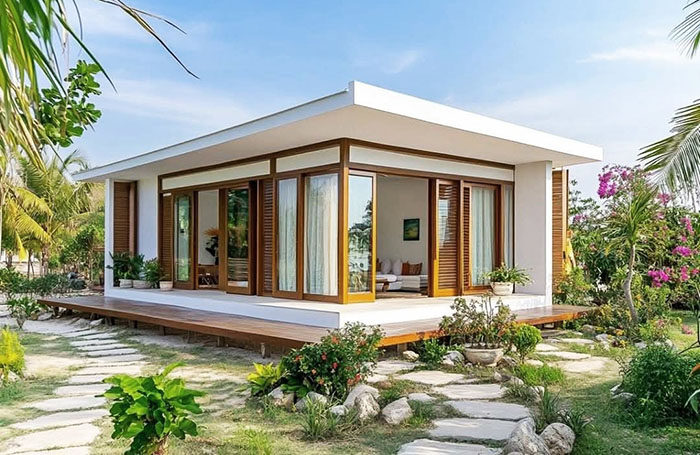 nhà vườn nhỏ đẹp hiện đại